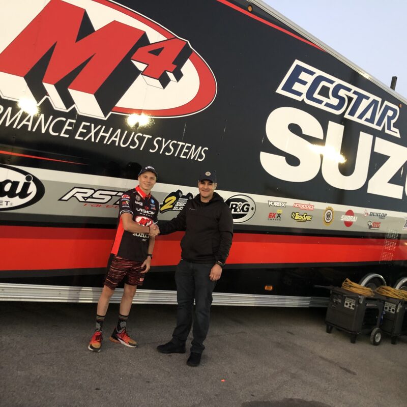Team Hammer VP of Operations Chris Ulrich welcomes Young Gun Tyler Scott.