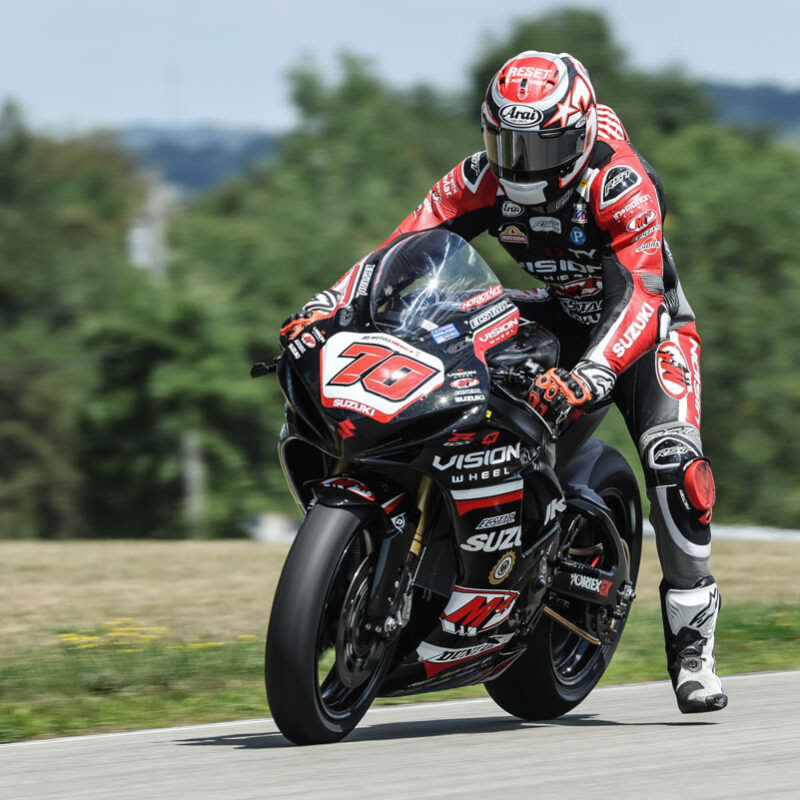 Add another podium for Tyler Scott (70) in Supersport Race 1 at Pittsburg.