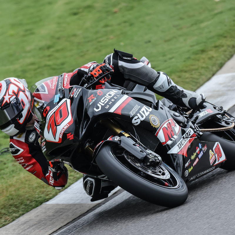Tyler Scott (70) ended the season strong with a podium finish in Race 2.