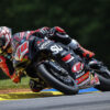 Tyler Scott (70) battled for the Supersport win, finishing second at Road Atlanta Saturday.