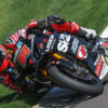 Richie Escalante (54) shows the competitive strength of the GSX-R1000R with a strong fourth-place finish.