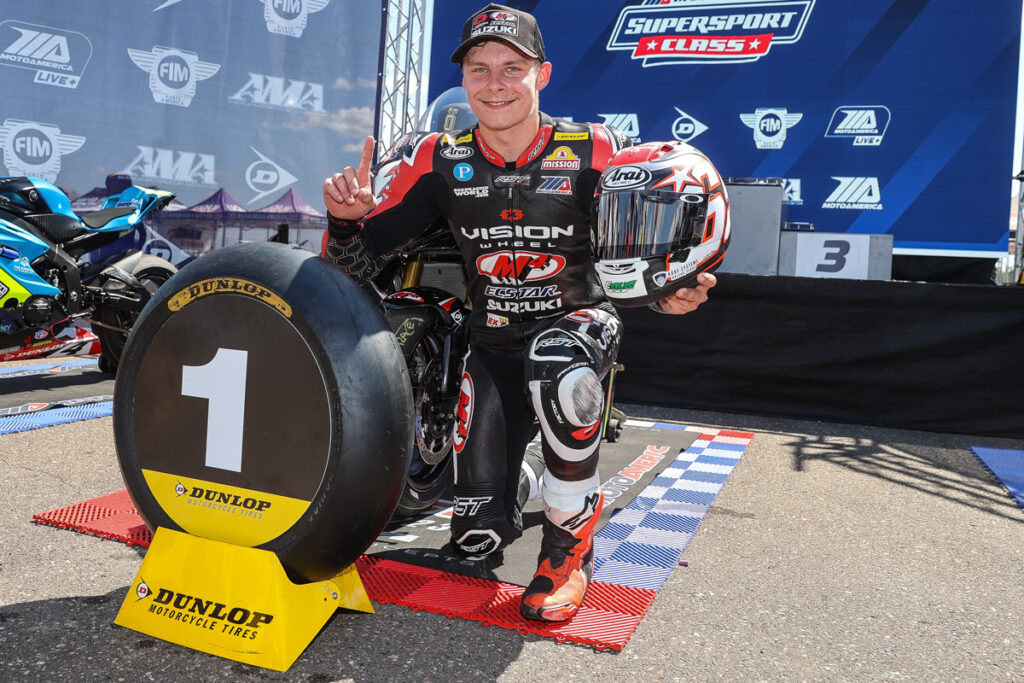 Tyler Scott (70) captures his first victory in 2023 at Brainerd.