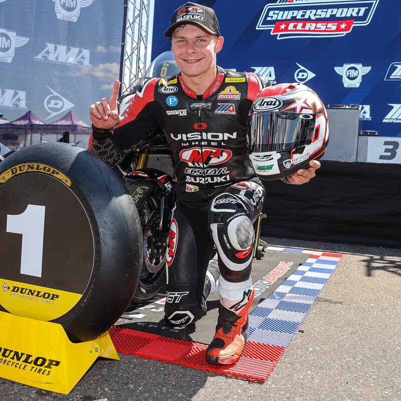 Tyler Scott (70) captures his first victory in 2023 at Brainerd.